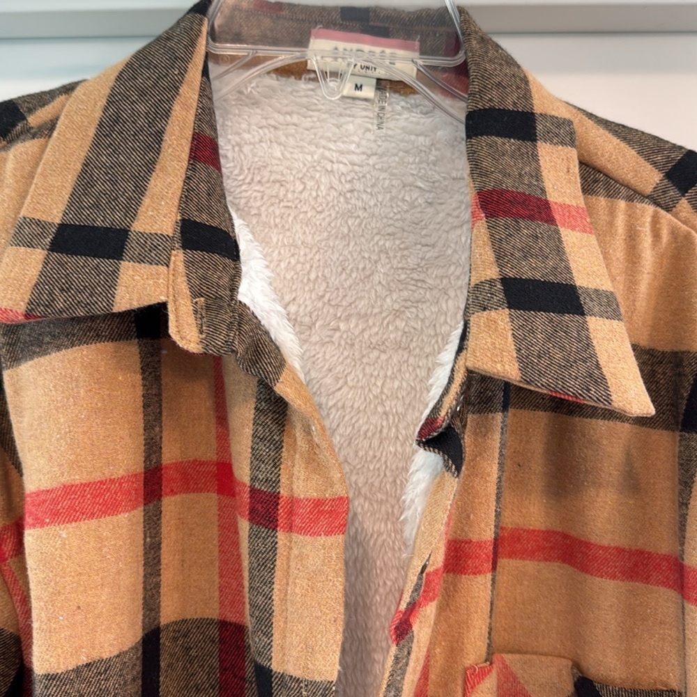 Amazon flannel button down jacket - Picture 2 of 2